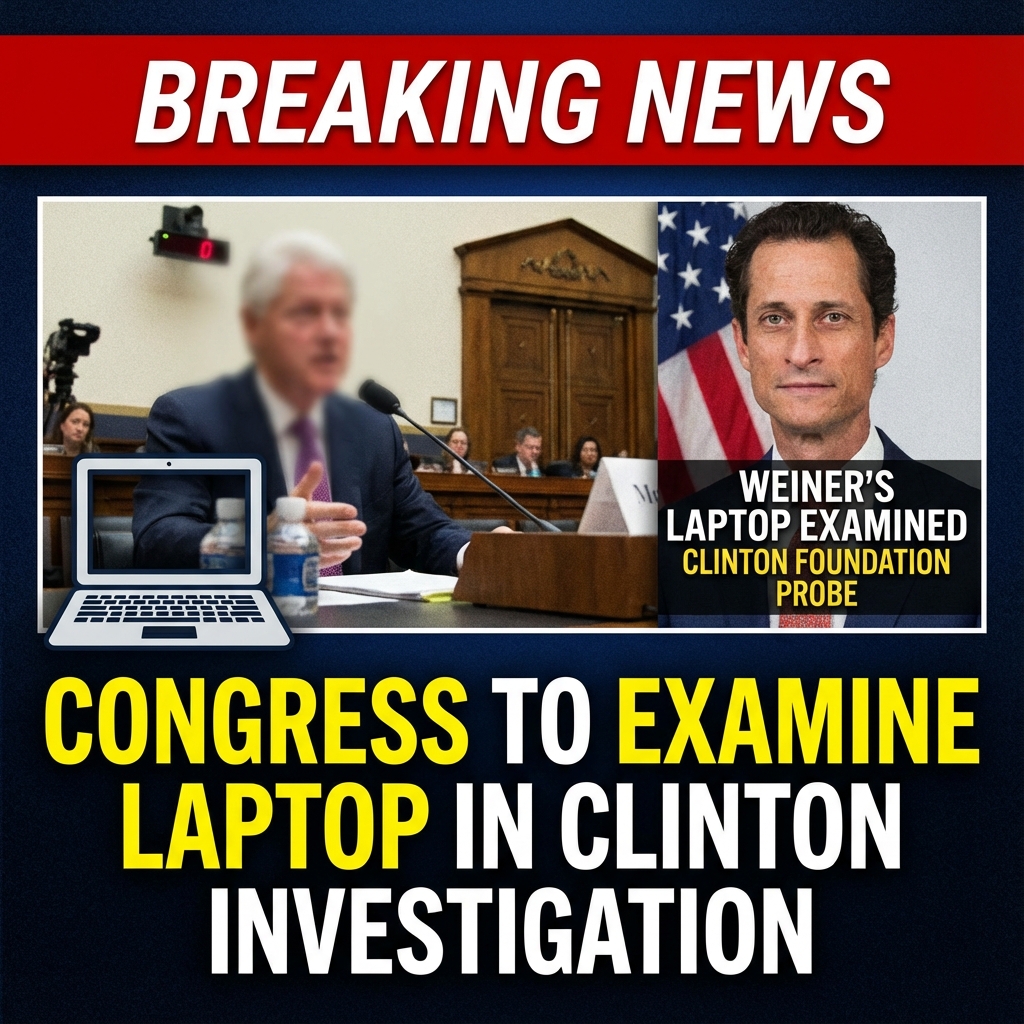 BREAKING: Congress to Examine Anthony Weiner’s Laptop in Clinton Foundation Investigation