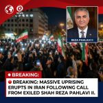 🔴 BREAKING: Massive Uprising Erupts in Iran Following Call from Exiled Shah Reza Pahlavi II