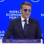 Breaking: Macron at Davos says “We do prefer respect to bullies” as Trump tensions mount