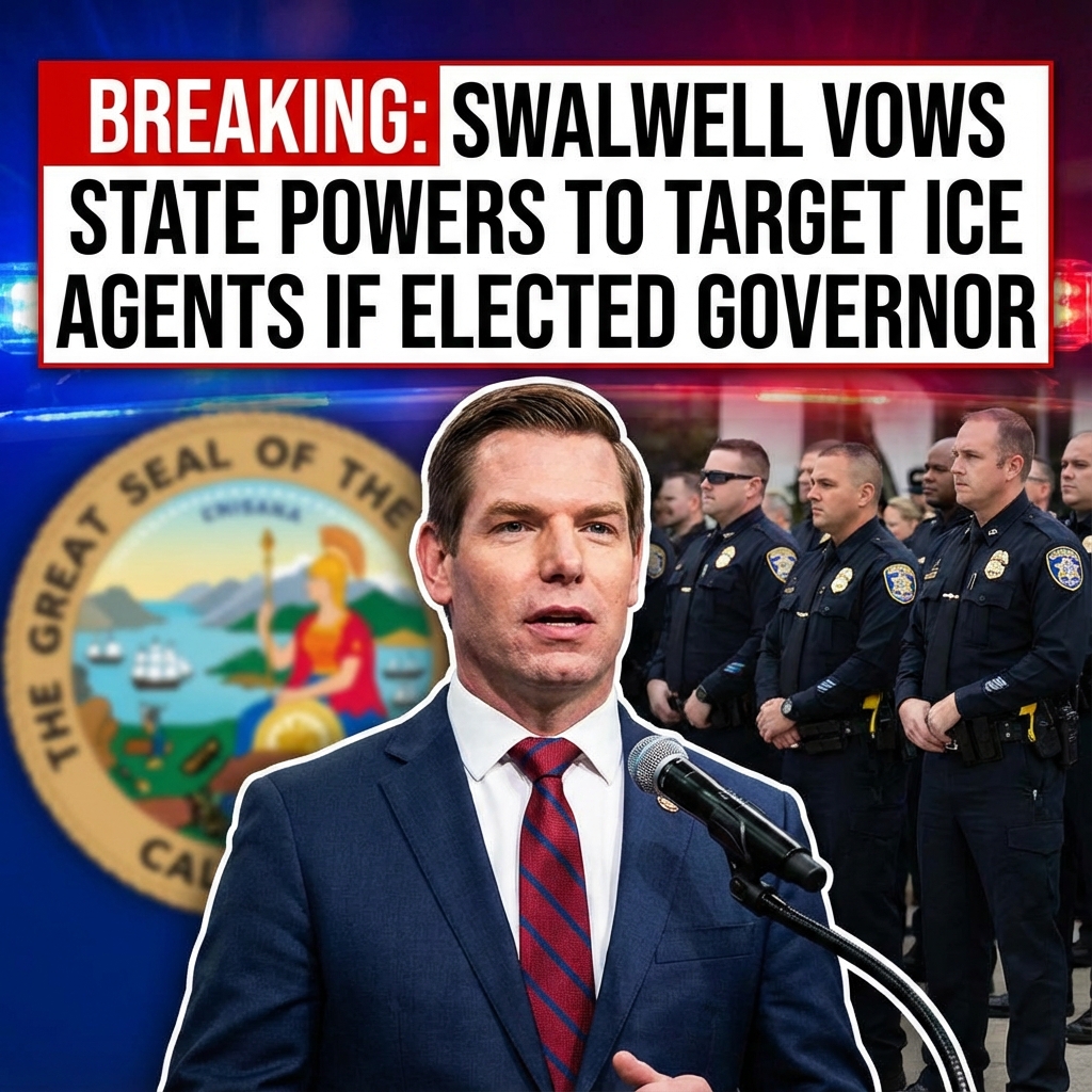 Breaking: Swalwell Vows to Use State Powers to Target ICE Agents if Elected Governor