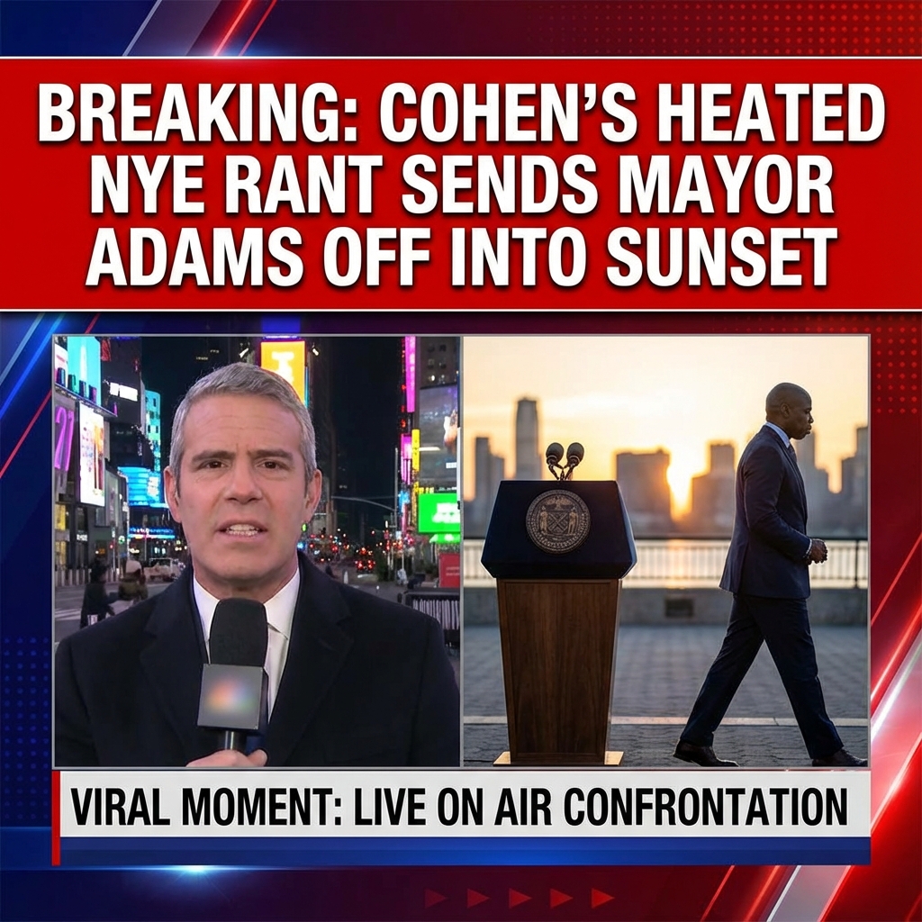 Breaking: Andy Cohen Sends Eric Adams Off Into Sunset After Heated New Year’s Rant