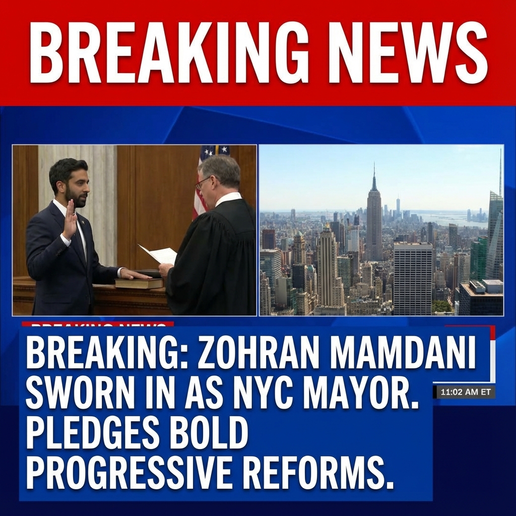 Breaking: Zohran Mamdani sworn in as NYC mayor, pledges bold progressive reforms