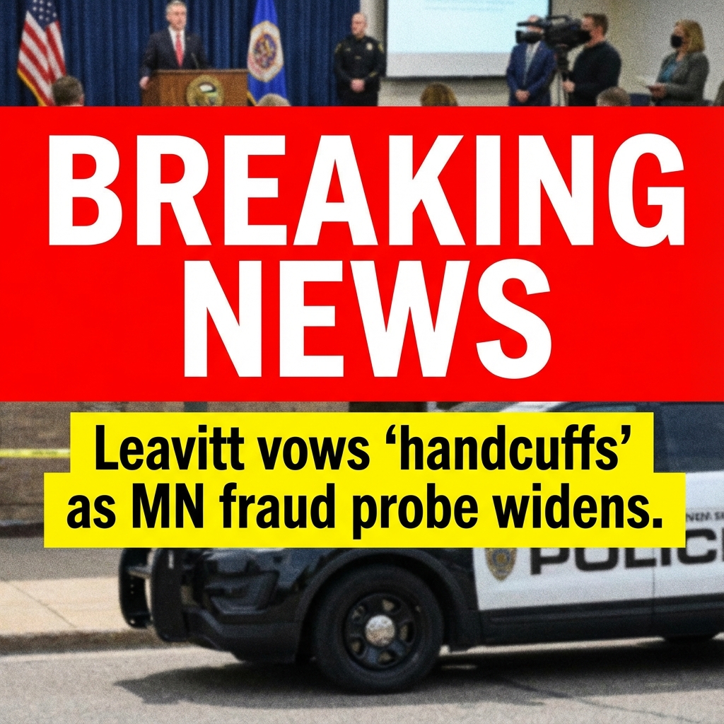 Breaking: Leavitt vows ‘people will be in handcuffs’ as Minnesota fraud probe widens