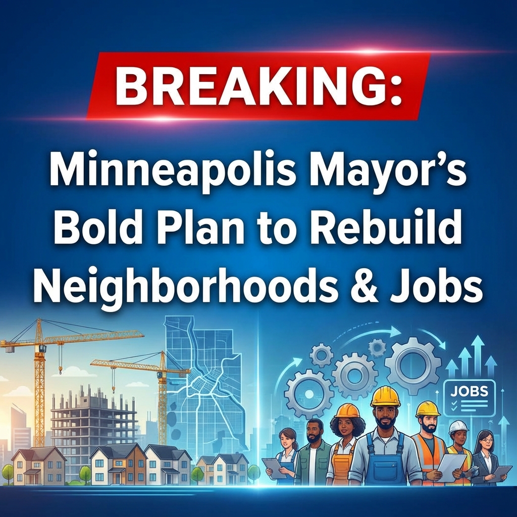 Breaking: Minneapolis Mayor Unveils Game-Changing Plan to Rebuild Neighborhoods and Jobs