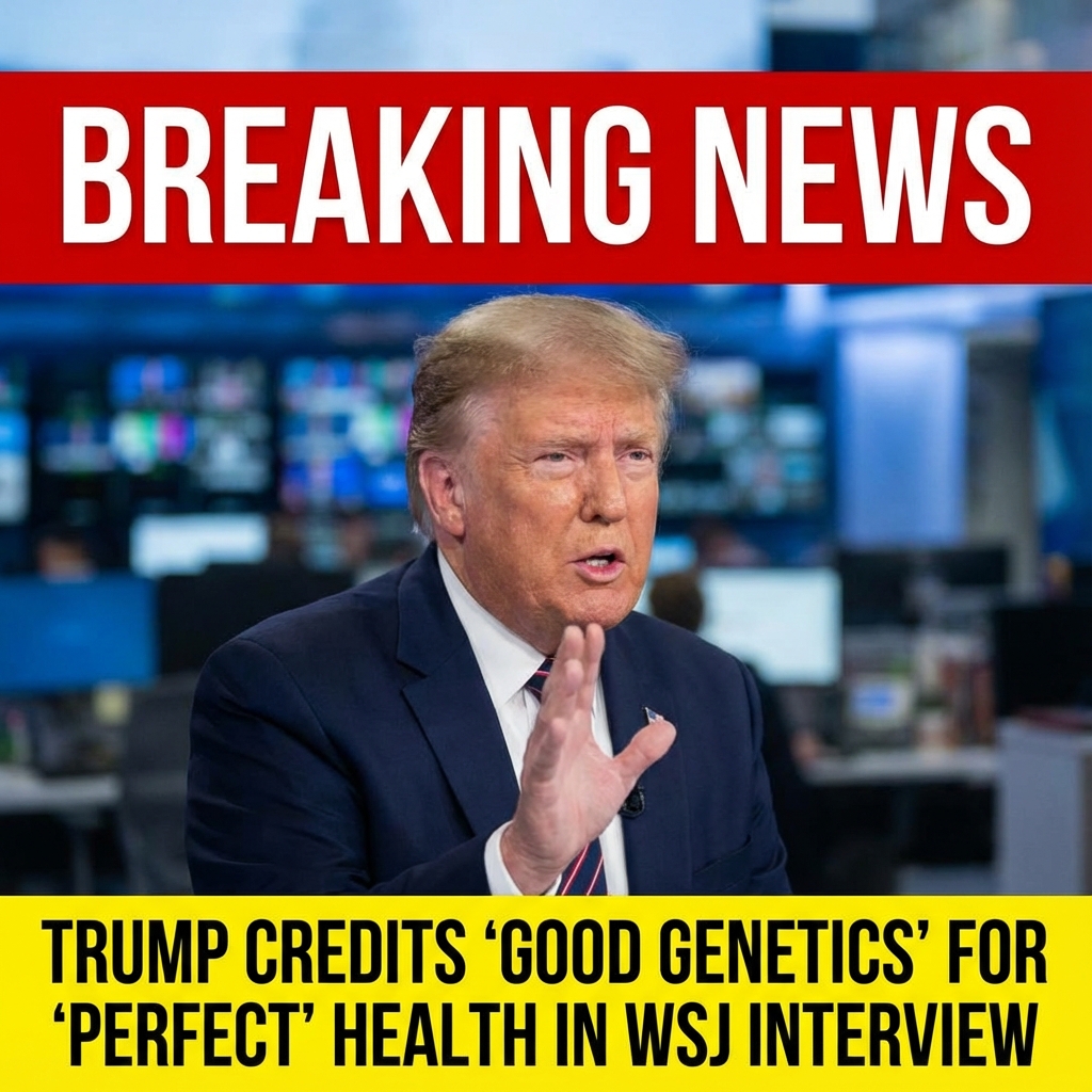 Breaking: Trump credits ‘good genetics’ for ‘perfect’ health in WSJ interview