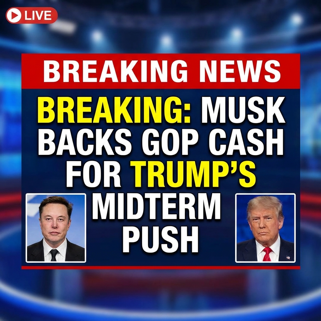🚨BREAKING: Elon Musk reportedly backs GOP cash to boost Trump’s bid for midterm control