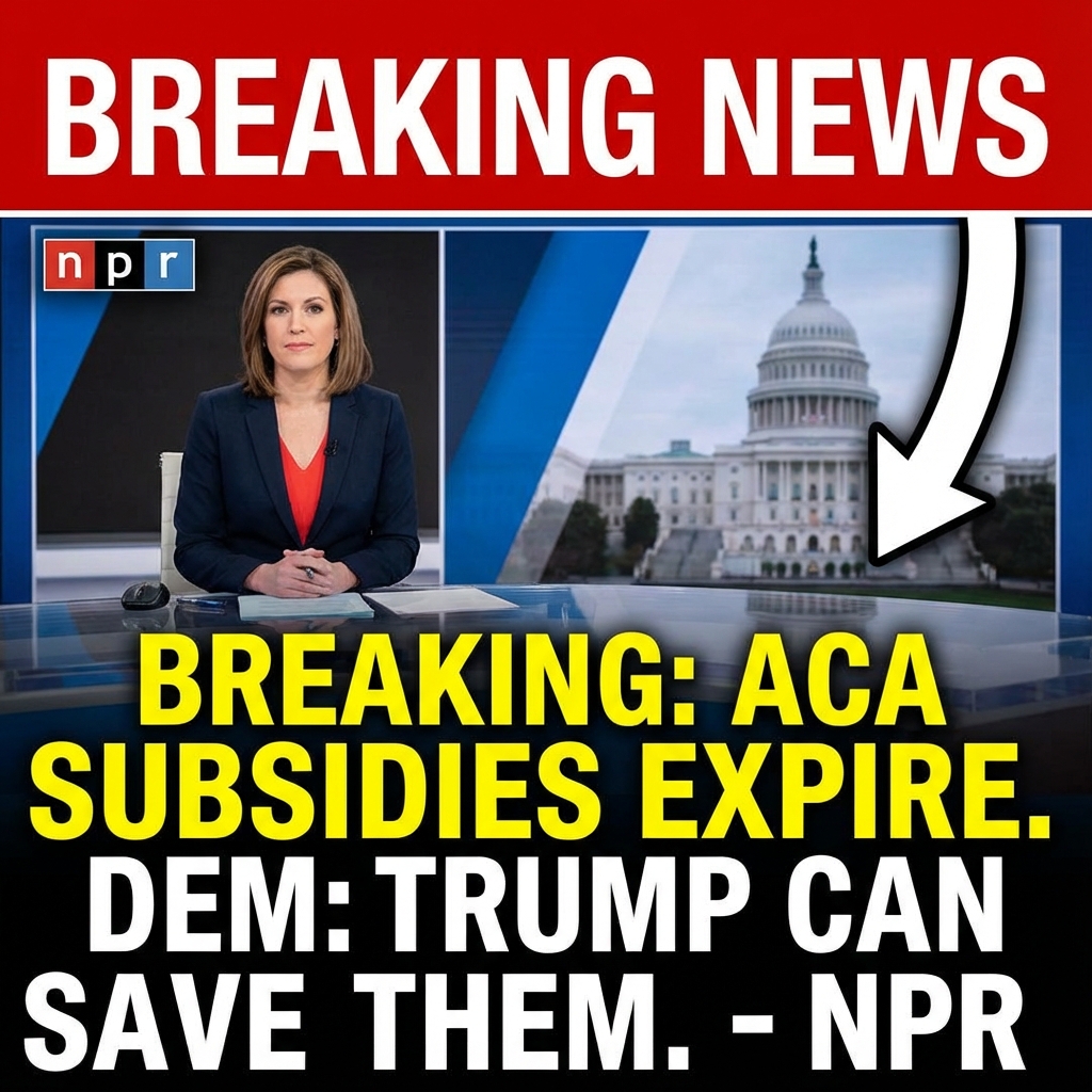 Breaking: ACA subsidies expire; Democrat says Trump can save them, NPR