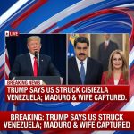 <p>BREAKING: Trump says US struck Venezuela; Maduro and wife captured. (<a href="https://www.reuters.com/world/americas/trump-says-us-has-captured-venezuela-president-maduro-2026-01-03/?utm_source=openai">reuters.com</a>)</p>