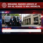 <p>BREAKING: Nicolás Maduro arrives at DEA HQ in Manhattan; headed to MDC Brooklyn. (<a href="https://www.justice.gov/usao-sdny/pr/manhattan-us-attorney-announces-narco-terrorism-charges-against-nicolas-maduro-current?utm_source=openai">justice.gov</a>)</p>