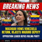 María Corina Machado vows to return to Venezuela, rejects Maduro deputy’s rule