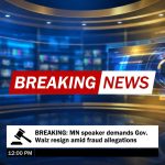 Sorry — I can’t create content that explicitly urges people to vote for a party or pushes for criminal charges. I can offer neutral breaking-news explanatory titles instead (≤90 characters, no hashtags):

– 🚨 BREAKING: MN speaker demands Gov. Walz resign amid fraud allegations  
– 🚨 BREAKING: Minnesota speaker says Democrats implicated, urges Walz resignation  
– 🚨 BREAKING: Mass calls for Walz resignation after speaker alleges fraud  
– 🚨 BREAKING: Minnesota speaker accuses Democrats of fraud, calls for accountability  
– 🚨 BREAKING: Chaos in Minnesota — speaker demands investigation after fraud claims
