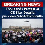 🚨🇺🇸 BREAKING: Thousands Protest at ICE Site Linked to pic.x.com/uAsA96Vn0an0a