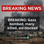 BREAKING: Gaza bombed; dozens of civilians, incl. children killed — press & aid blocked