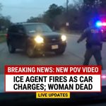 🚨 JUST IN: NEW POV shows ICE agent fire as car charges at him; woman dies