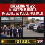 <p>Breaking: Protesters breach Minneapolis hotels as police pull back — feds urged. (<a href="https://townhall.com/tipsheet/josephchalfant/2026/01/09/anti-ice-riots-break-out-in-minneapolis-n2669258?utm_source=openai">townhall.com</a>)</p>