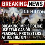 🚨 Minneapolis police use tear gas on peaceful protesters outside ICE Hilton