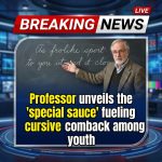 Breaking: Professor unveils the ‘special sauce’ fueling cursive comeback among youth