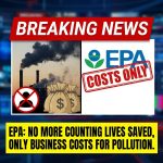 <p>Breaking: EPA Will Stop Counting Lives Saved, Focus Only on Business Costs for Pollution. (<a href="https://archive.vn/2026.01.12-203551/https%3A/www.nytimes.com/2026/01/12/climate/trump-epa-air-pollution.html?utm_source=openai">archive.vn</a>)</p>
