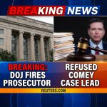 <p>🚨 BREAKING: DOJ fires Virginia prosecutor after he refused to lead Comey prosecution. (<a href="https://www.reuters.com/world/us/trump-doj-fires-prosecutor-who-declined-pursue-james-comey-cas-ms-now-reports-2026-01-12/?utm_source=openai">reuters.com</a>)</p>