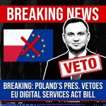 <p>JUST IN: Poland’s President Nawrocki vetoes bill to implement EU Digital Services Act. (<a href="https://www.polskieradio.pl/395/7789/artykul/3631867%2Cpolish-president-vetoes-bill-on-blocking-illegal-online-content?utm_source=openai">polskieradio.pl</a>)</p>