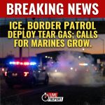 BREAKING: ICE, Border Patrol deploy tear gas after cars swarmed; calls for Marines grow