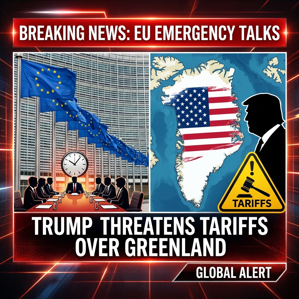 EU ambassadors summoned for emergency talks after Trump threatens tariffs over Greenland