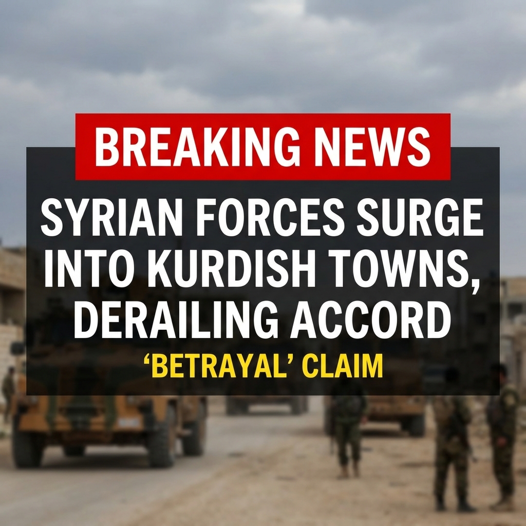 Breaking: Syrian forces surge into Kurdish-held towns in ‘betrayal,’ derailing accord