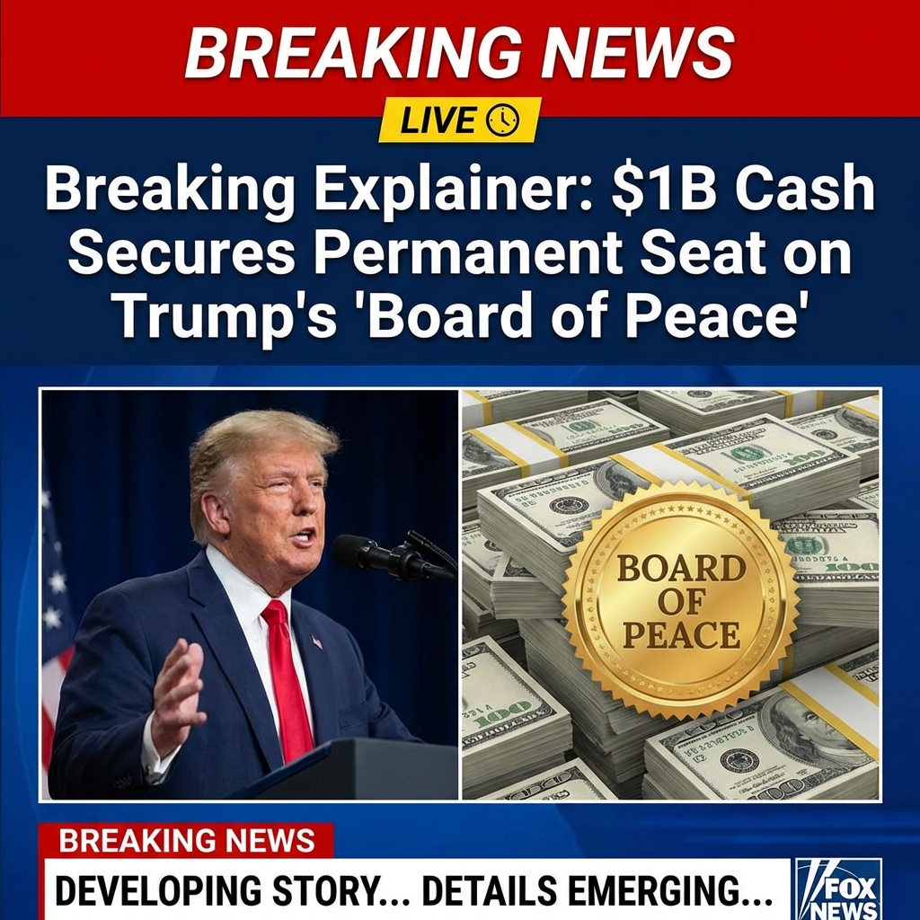 Breaking Explainer: $1B Cash Secures Permanent Seat on Trump’s ‘Board of Peace’