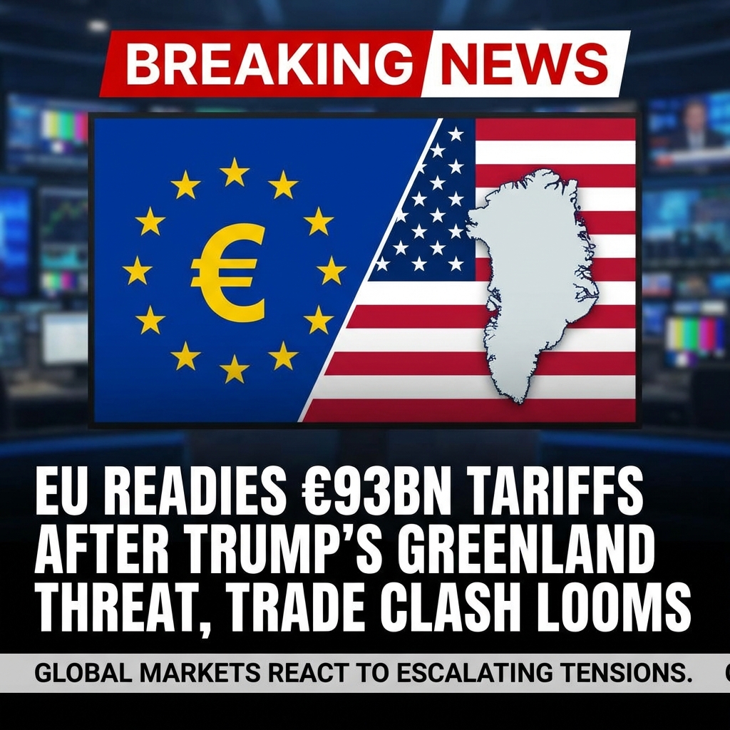 EU Readies €93bn Tariffs After Trump’s Greenland Threat, Trade Clash Looms