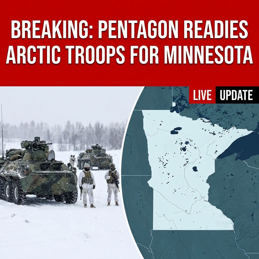 Pentagon Readies 1,500 Arctic Troops on Standby for Minnesota Amid Left-Wing Chaos