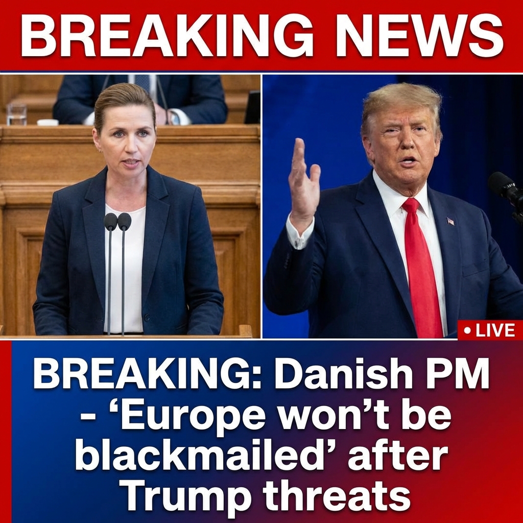 Breaking: Danish PM – ‘Europe won’t be blackmailed’ after Trump’s Greenland threats