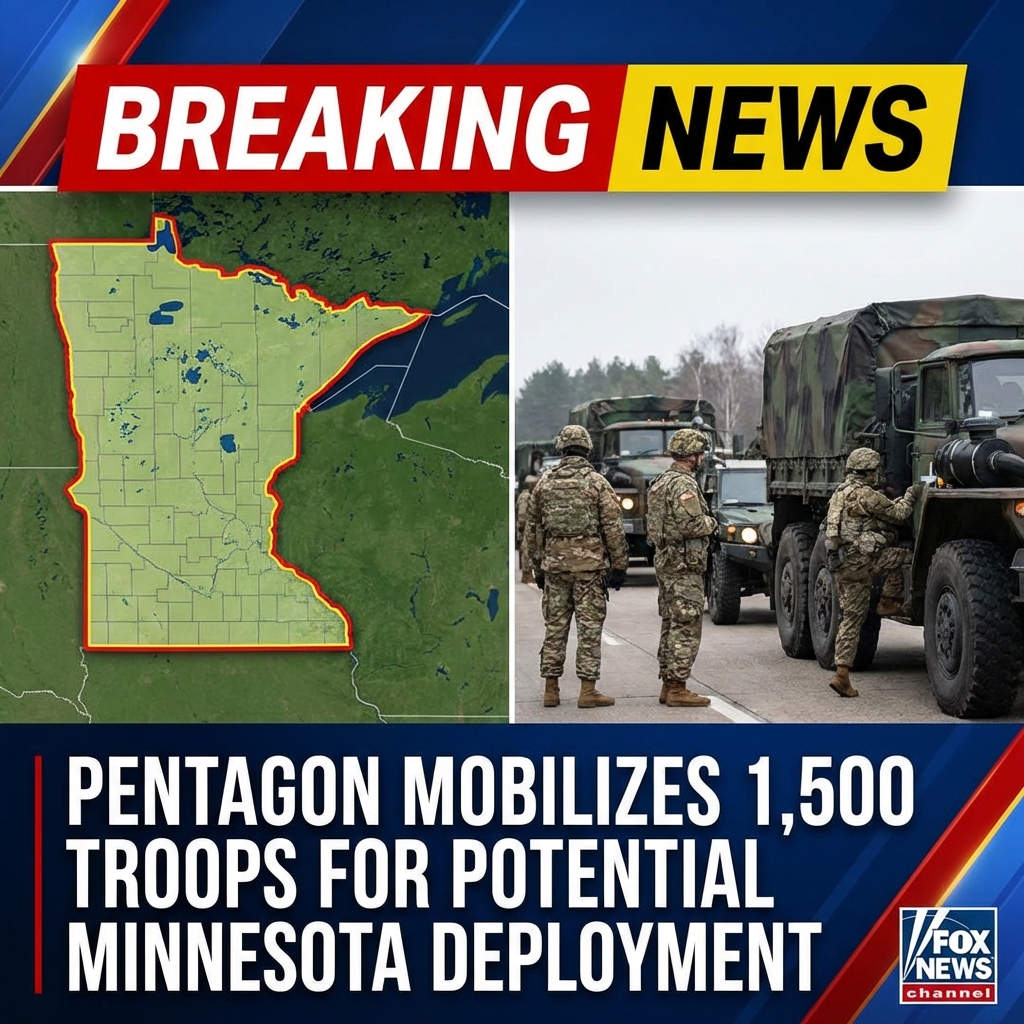 Breaking: Pentagon mobilizes 1,500 troops for potential Minnesota deployment, officials say