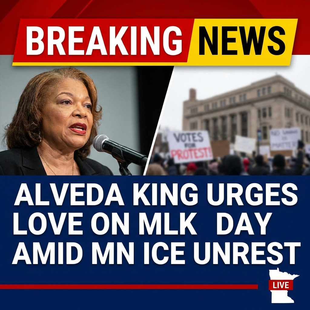 Breaking: Alveda King Urges Love and Kindness on MLK Day Amid Minnesota ICE Unrest
