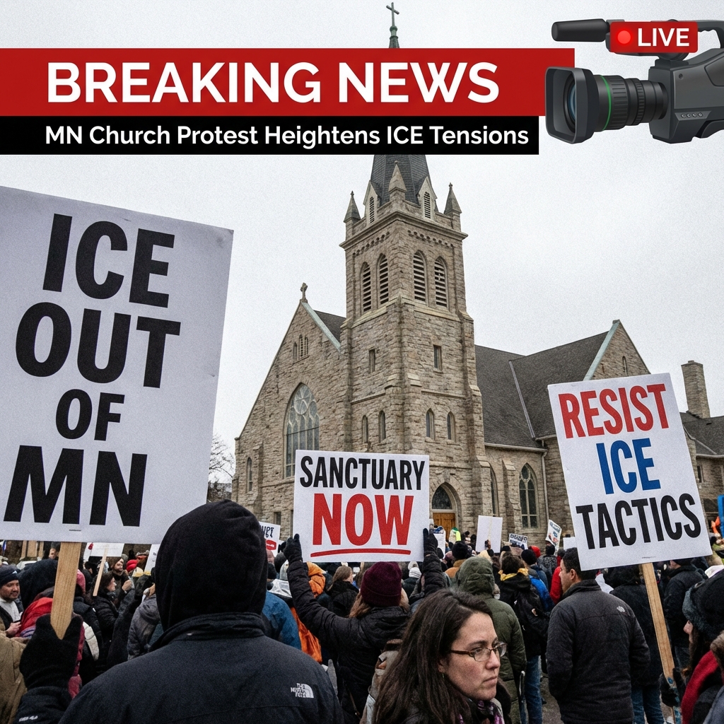 Breaking: Protest at Minnesota Church Service Deepens Tensions Over ICE Tactics