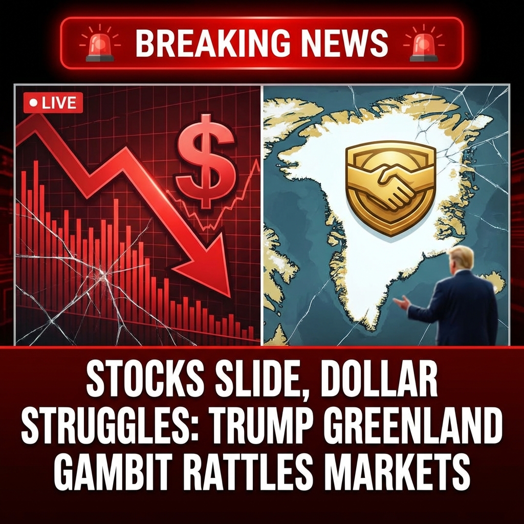 Stocks Slide, Dollar Struggles After Trump’s Greenland Gambit Rattles Markets