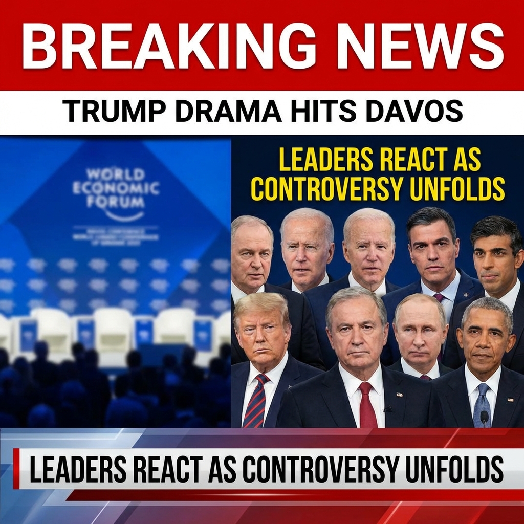 Breaking: Trump Drama Hits Davos — Leaders React as Controversy Unfolds