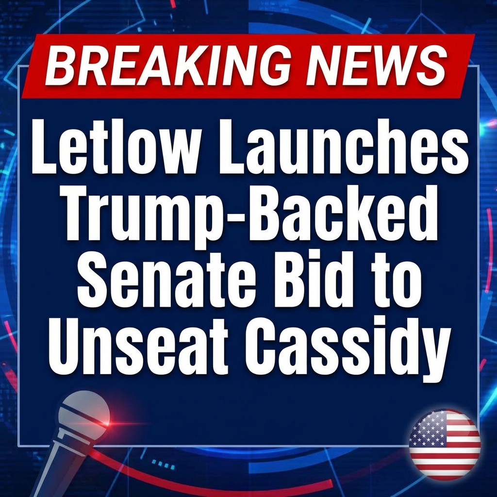 Breaking: Letlow Launches Trump-Backed Senate Bid to Unseat Cassidy