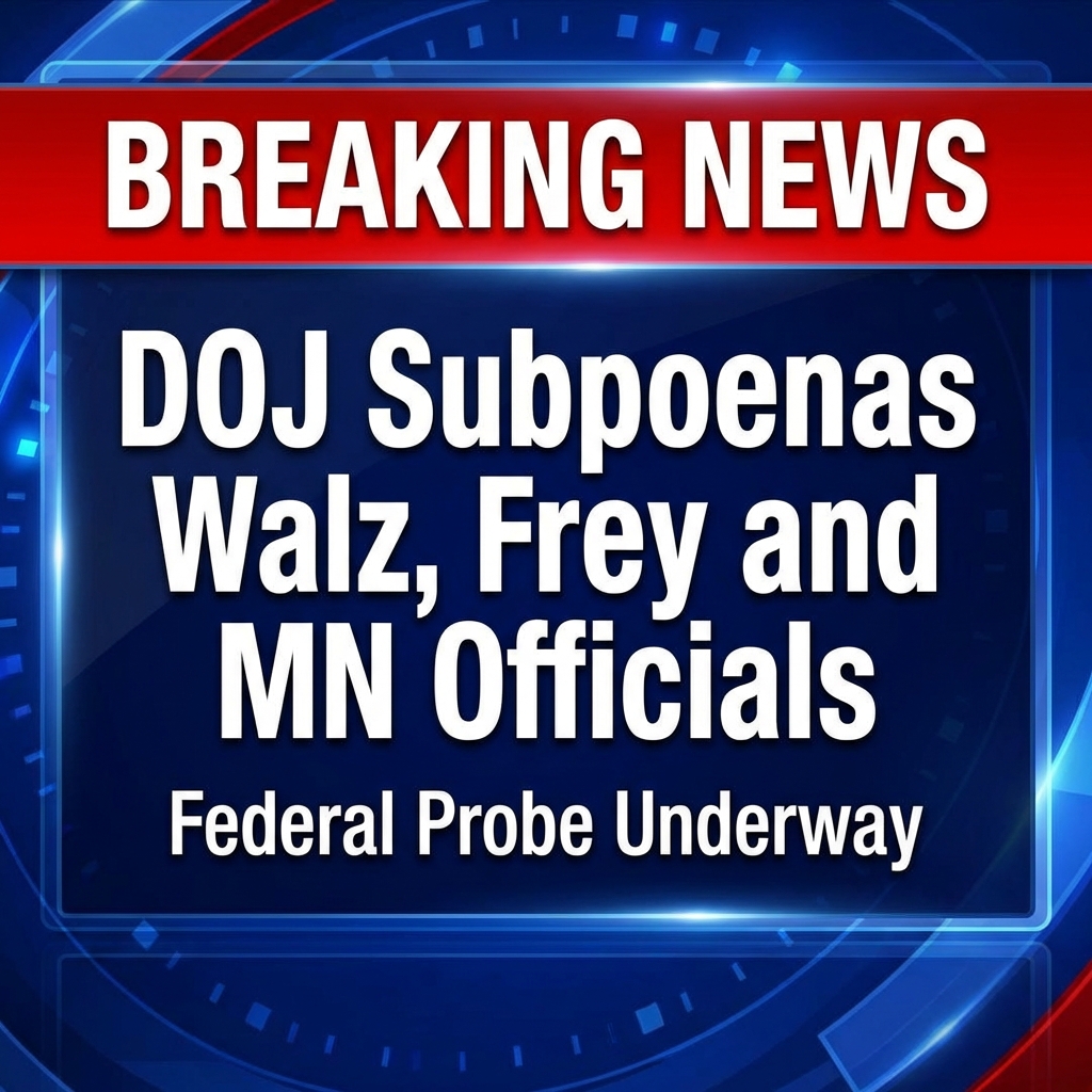 Breaking: DOJ Subpoenas Walz, Frey and Minnesota Officials in Federal Probe