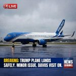 Breaking: Trump’s Plane Lands Safely After Minor Electrical Issue; Davos Visit Continues