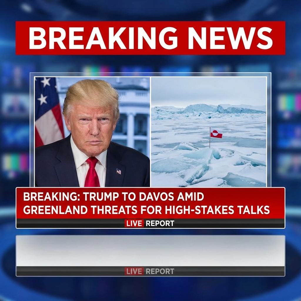 Amid Greenland threats, Trump heads to Davos for high-stakes talks with world leaders