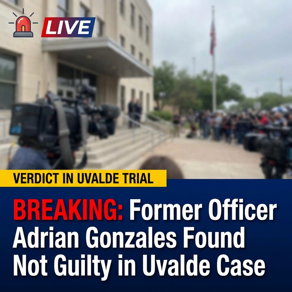 BREAKING: Former Officer Adrian Gonzales Found Not Guilty in Uvalde Case