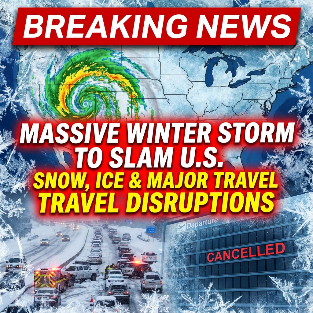 Breaking: Massive Winter Storm to Slam U.S. — Widespread Snow, Ice and Travel Disruptions