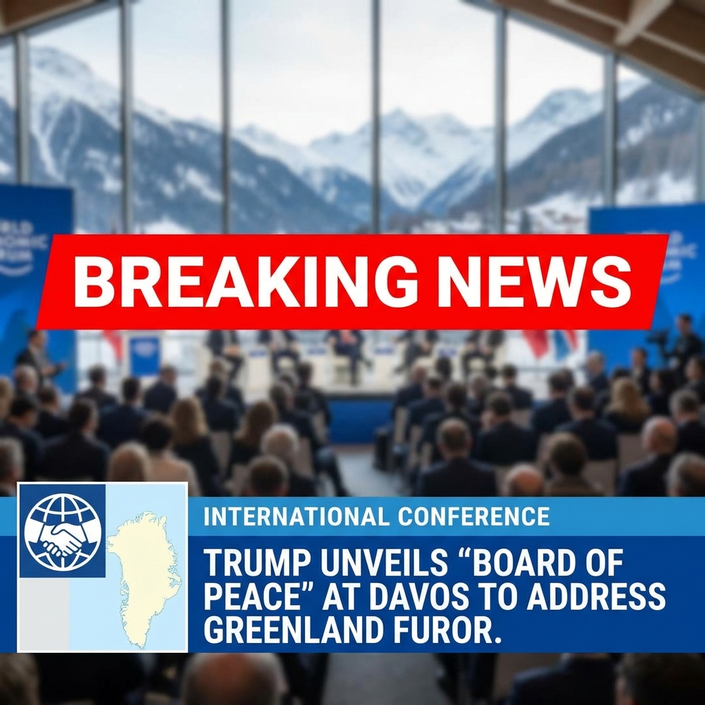 Breaking: Trump unveils Board of Peace at Davos to address Greenland furor