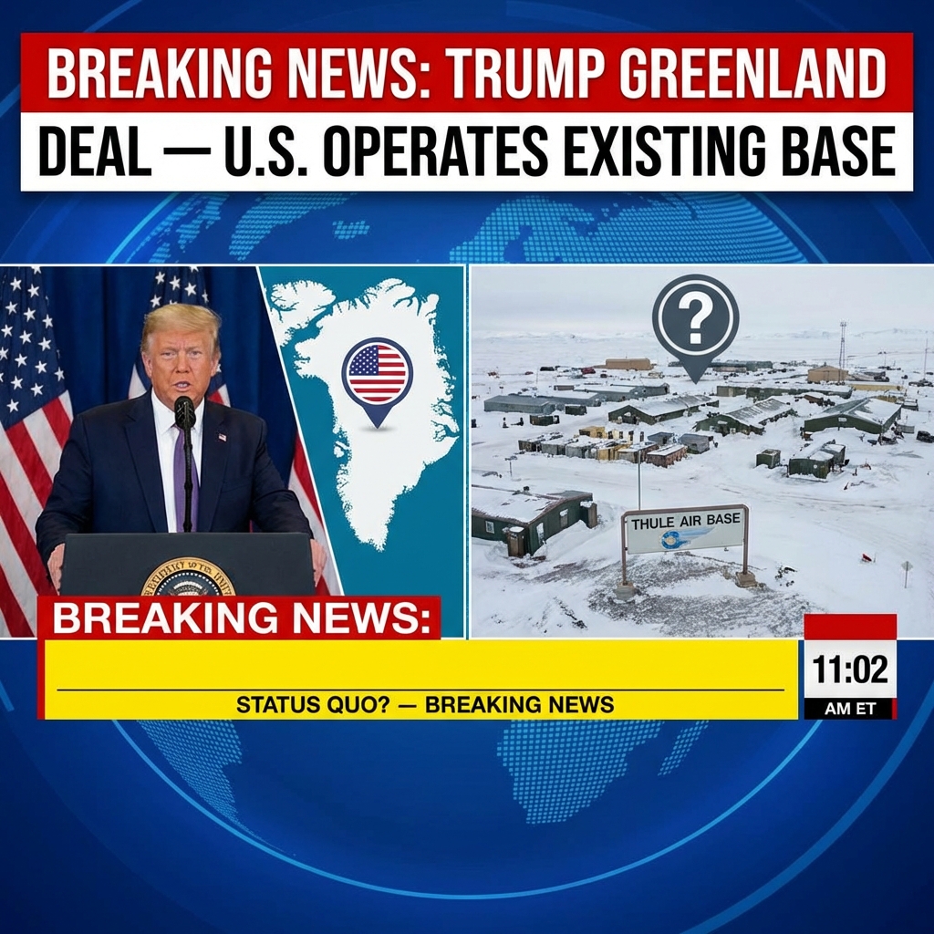 🚨BREAKING: Trump’s Greenland Deal Lets U.S. Operate Existing Base — Status Quo?