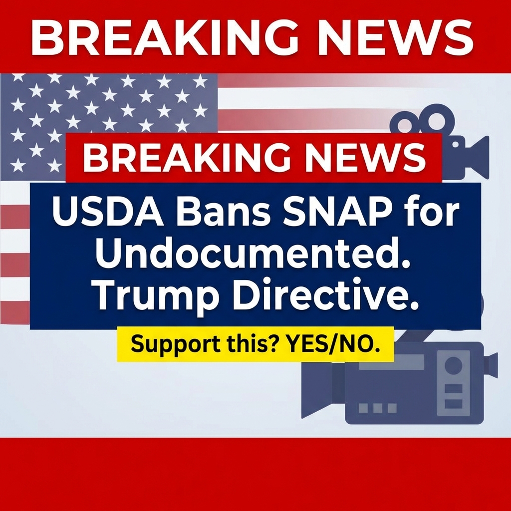 <p>BREAKING: USDA Bans SNAP for Undocumented Immigrants After Trump Directive. (<a href="https://www.usda.gov/about-usda/news/press-releases/2025/02/25/secretary-rollins-takes-action-prevent-illegal-aliens-accessing-food-stamps?utm_source=openai">usda.gov</a>)</p>
<p>Do you support this? Reply YES or NO.</p>