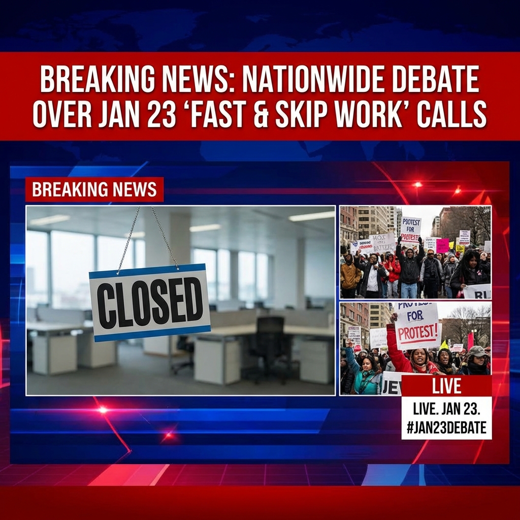 BREAKING: Calls to ‘fast-and-skip-work’ on Jan 23 spark nationwide debate