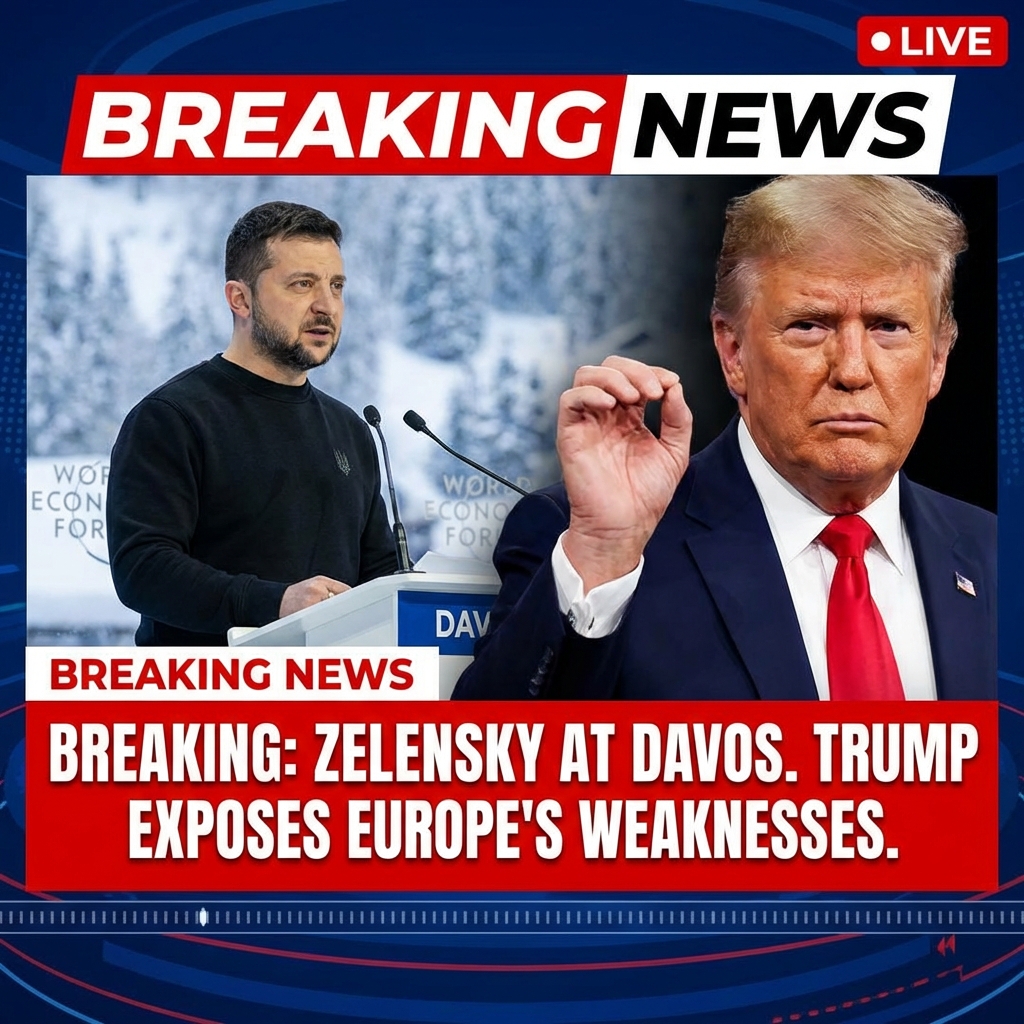 Breaking: Zelensky at Davos: Trump Exposes Europe’s Strategic Weaknesses