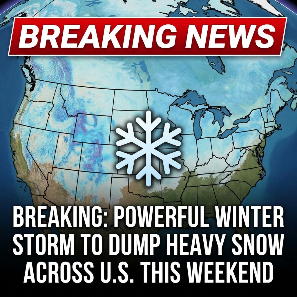 Breaking: Powerful Winter Storm to Dump Heavy Snow Across Much of U.S. This Weekend