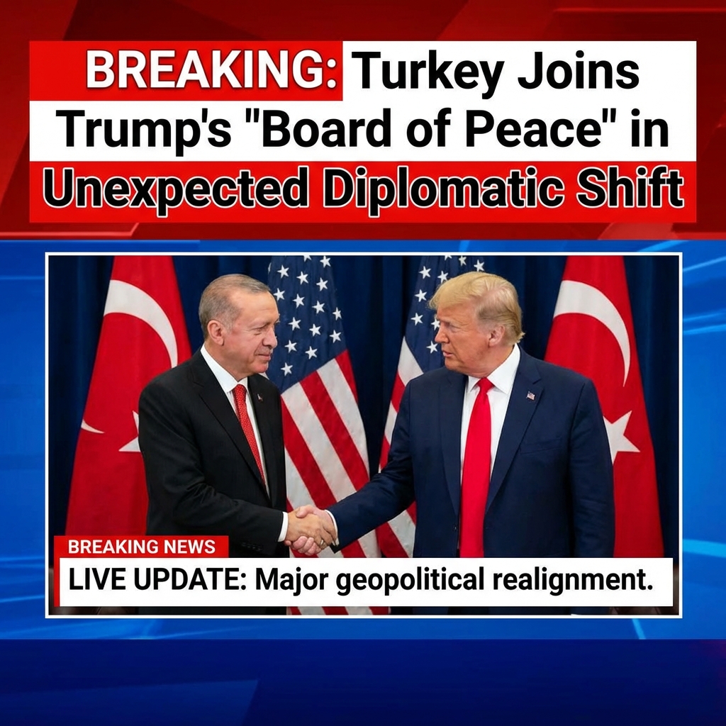 BREAKING: Turkey joins Trump’s Board of Peace — unexpected diplomatic shift