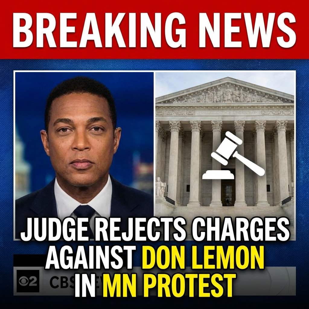 <p>Breaking: Magistrate Judge Rejects Charges Against Don Lemon in Minnesota Church Protest
Sources: (<a href="https://www.cbsnews.com/news/magistrate-judge-rejects-charges-don-lemon-anti-ice-protest-minnesota-church/?utm_source=openai">cbsnews.com</a>)</p>